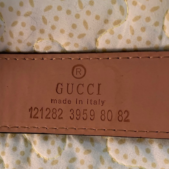 Gucci GG Supreme Monogram Blooms Interlocking G buckle hip or waist belt XL - Picture 9 of 14